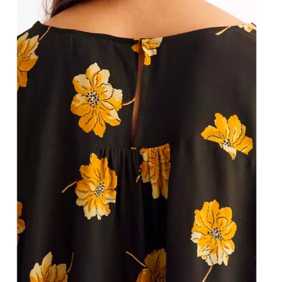 Madewell Rhyme Top In Fall Flowers Size Small - Picture 3 of 9